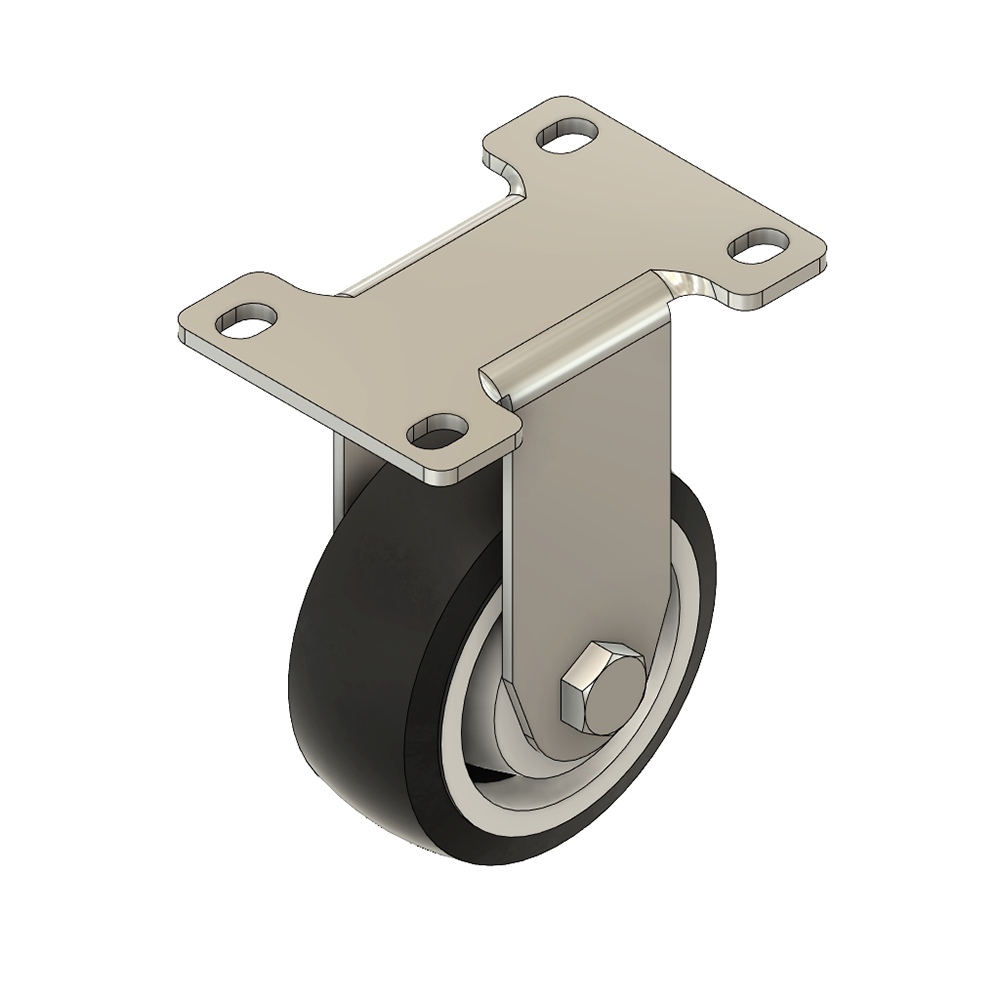 31-RPD3-0 MODULAR SOLUTIONS ALUMINUM CASTER<br>3" RIGID TOP PLATE